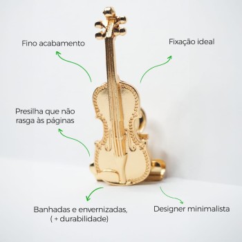 Prendedor de Partitura Luxo Brilho Notável